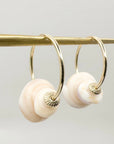MEDIUM PUKA SHELL HOOPS