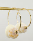 LARGE PUKA SHELL HOOPS